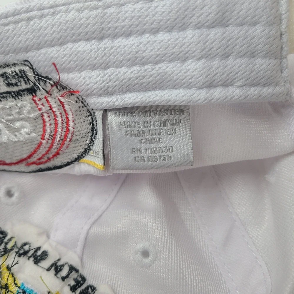 Elizabeth Moore Sarasota Open Hat Adjustable White Tennis Tournament Casual Men